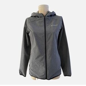 Pristine Columbia Jacket Womens size SMALL GREY Long Sleeve Full Zip Up